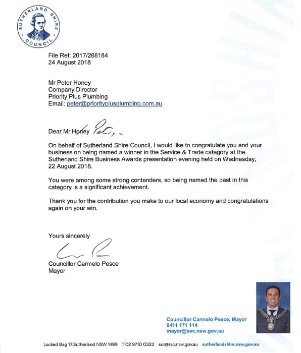 Letter from the Mayor
